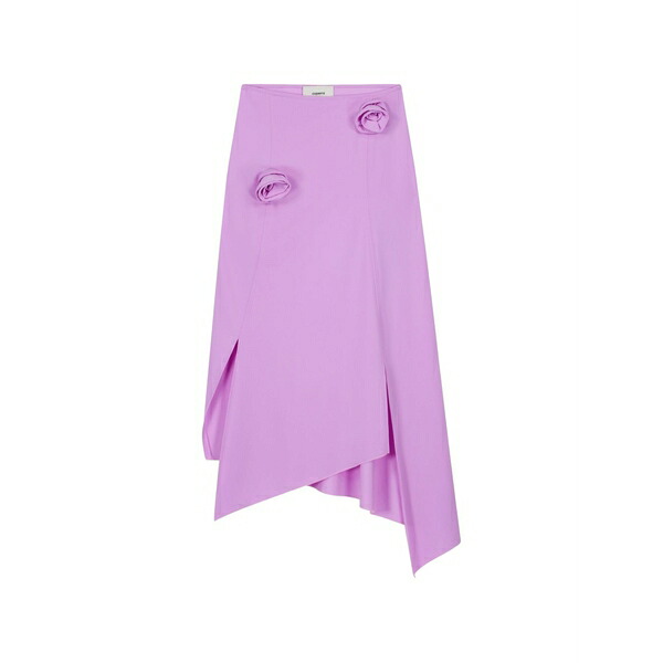 コペルニ レディース スコート ボトムス Floral asymmetric mid skirt Purple