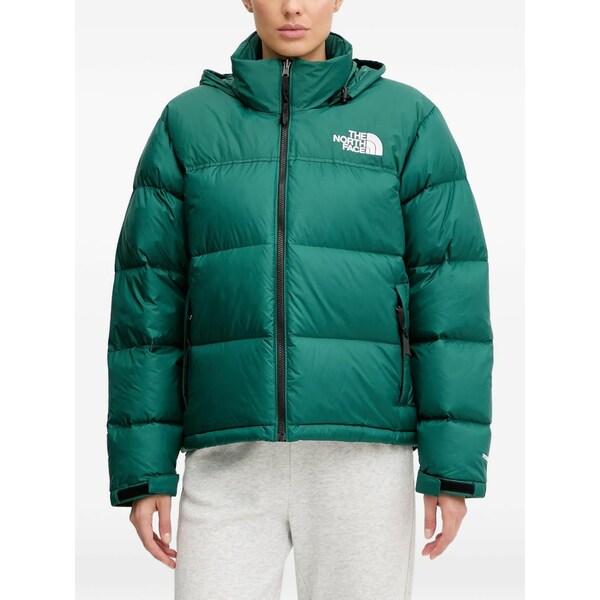 北の方人間の顔 レディース 上衣＆上衣 アウター Zip logo-print hooded jacket Green