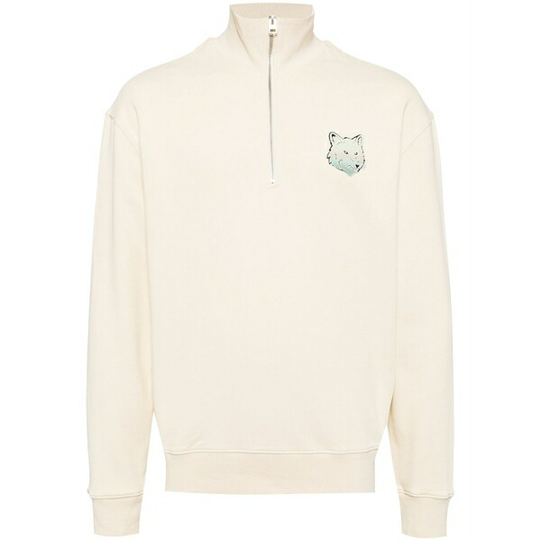 住み家 稲荷 メンズ パーカー・スウェットシャツ アウター Fox-motif cotton sweatshirt Neutrals