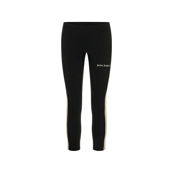 パーム・エンジェルス レディース 心地好いズボン下 ボトムス Logo-print side-stripe trousers Black