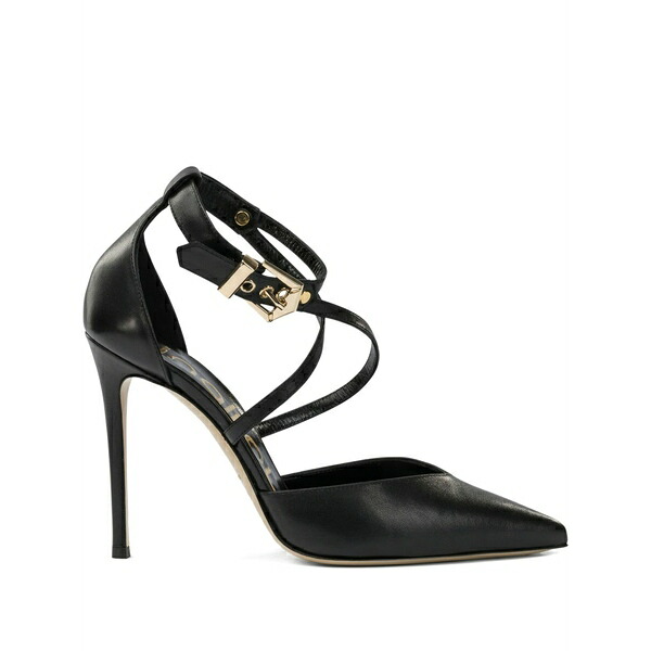 ニナリル レディース パンプス シューズ Buckled-strap pointed-toe pumps Black