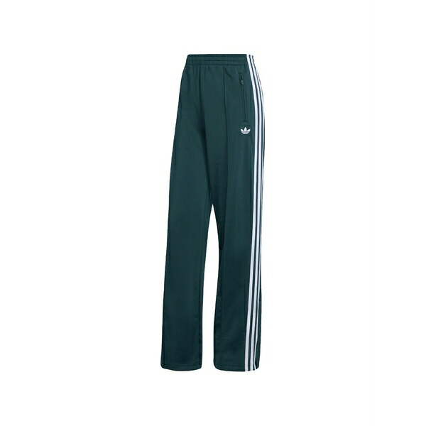 アディダス レディース 心地よいズボン下 ボトムス Firebird loose stripe track pants Green