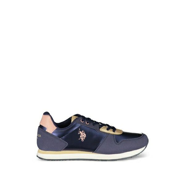 ラルフローレン レディース スニーカー シューズ Logo-print lace-up sneakers Blue