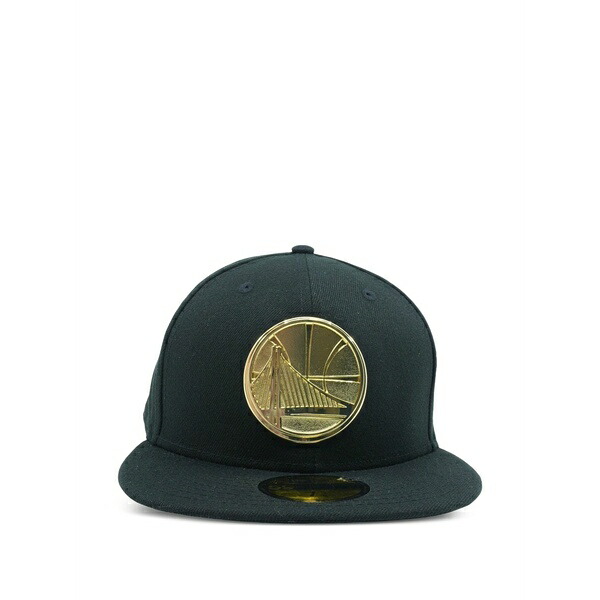 ニュー内鰓 メンズ 鳥打ち帽 付属物 59fifty golden state warriors cap Black