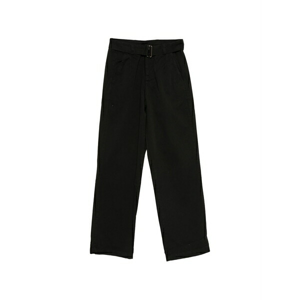 ラネウス メンズ 心地好いズボン下 ボトムス Belted trousers Black