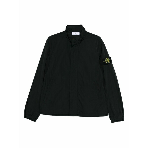 ストーンアイランド メンズ 上衣＆上衣 アウター Logo-patch jacket Black