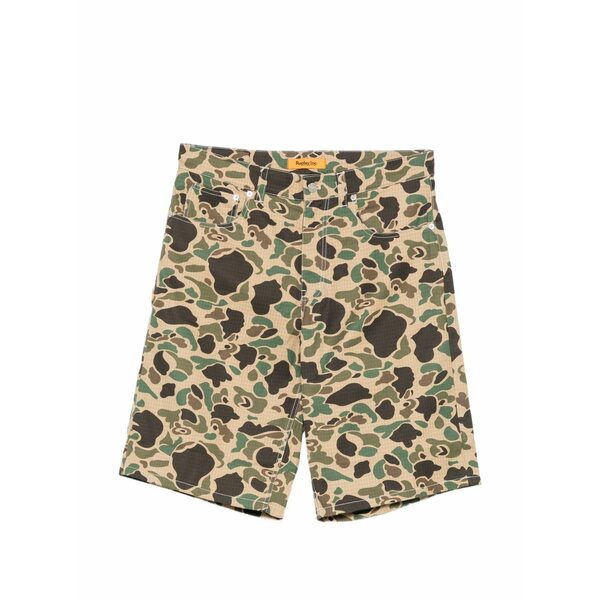 リプレー メンズ 心地よいズボン下 ボトムス Camouflage-print ripstop shorts Green