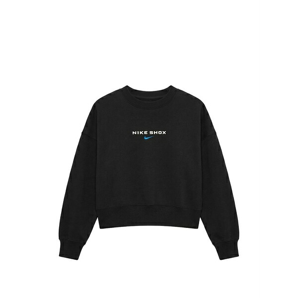 ナイキ レディース 編み物\u0026プルオーバー アウター Shox logo-print sweater Black