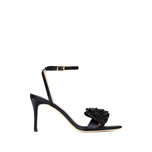 サーチンアンドバビ レディース サンダル シューズ Chelsea bow-embellished sandals Black