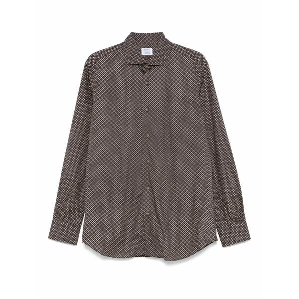 マッザレッリ メンズ ティーシャツ トップス Floral-print shirt Brown