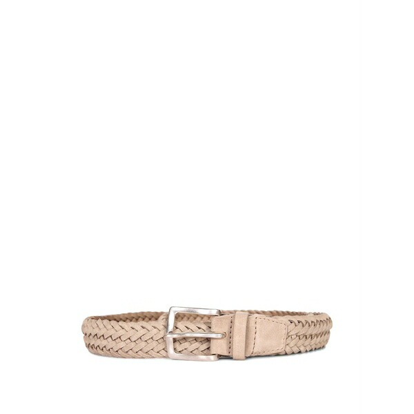 オルチアーニ メンズ 三尺帯 添え物 Braided suede belt Neutrals