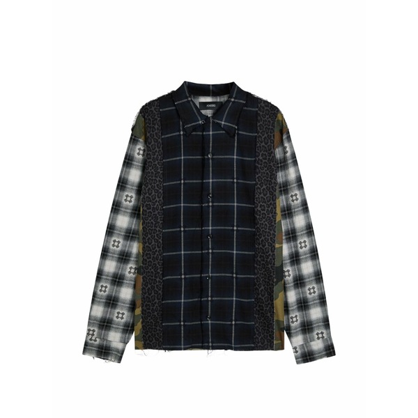 アミリ メンズ プルオーバー トップス Check-pattern shirt Blue