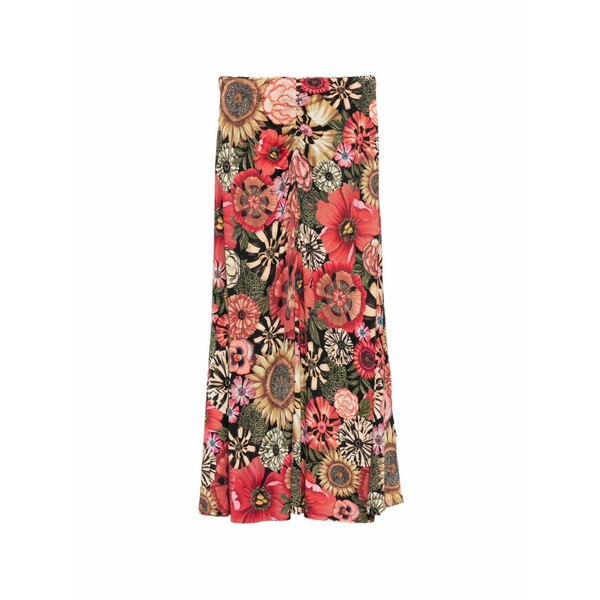 耕園 リオ レディース スコート ボトムス Flowershop maxi skirt Red