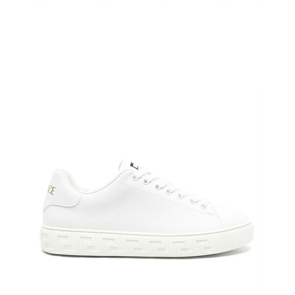 ヴェルサーチ レディース スニーカー シューズ Greca-embossed sneakers White