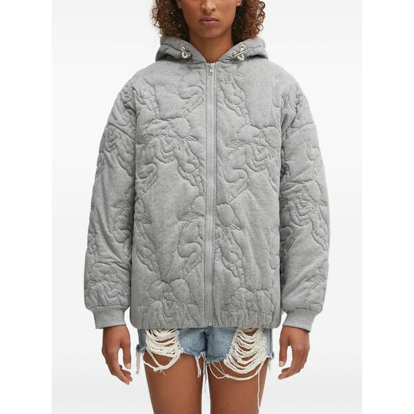 フィオルッチ レディース パーカー・スウェットシャツ アウター Quilted hoodie Grey