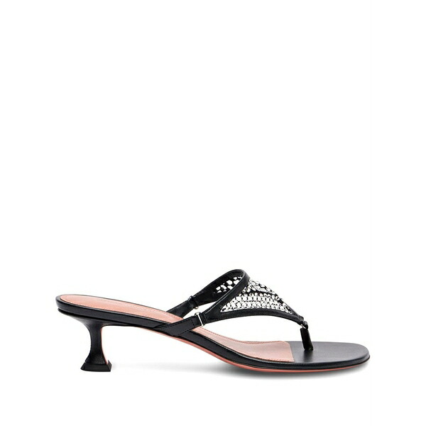 アミナモアディ レディース サンダル シューズ 45mm cameron embellished heeled sandals Black｜asty