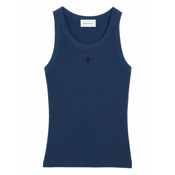 意中の女 レディース カットソー トップス Ami de coeur ribbed tank top Blue
