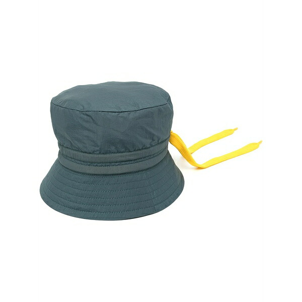 クレイグ緑であること メンズ かぶり笠 佩び物 Drawstring-fastened bucket hat Green