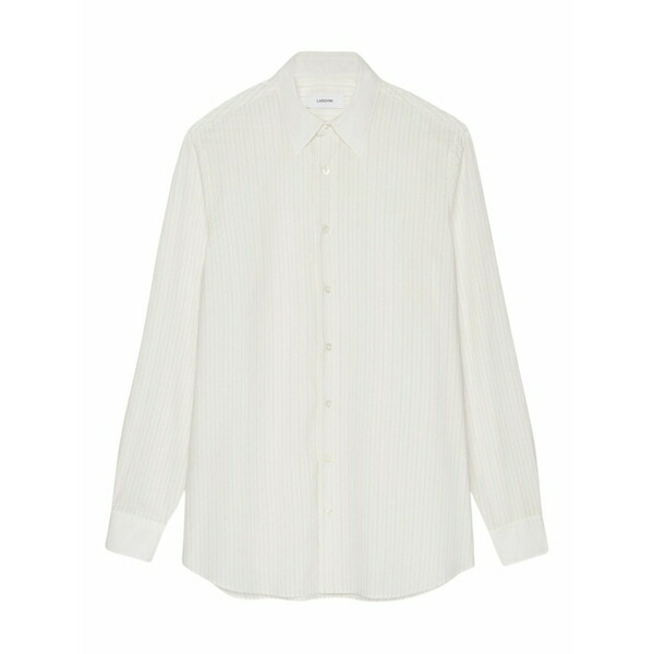 ラルディーニ メンズ プルオーバー トップス Striped button-up shirt White