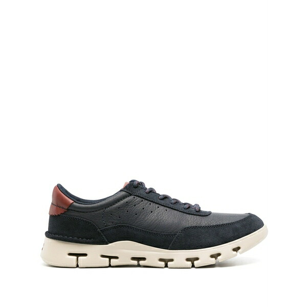 クラークス メンズ スニーカー シューズ Nature x one leather sneakers Blue