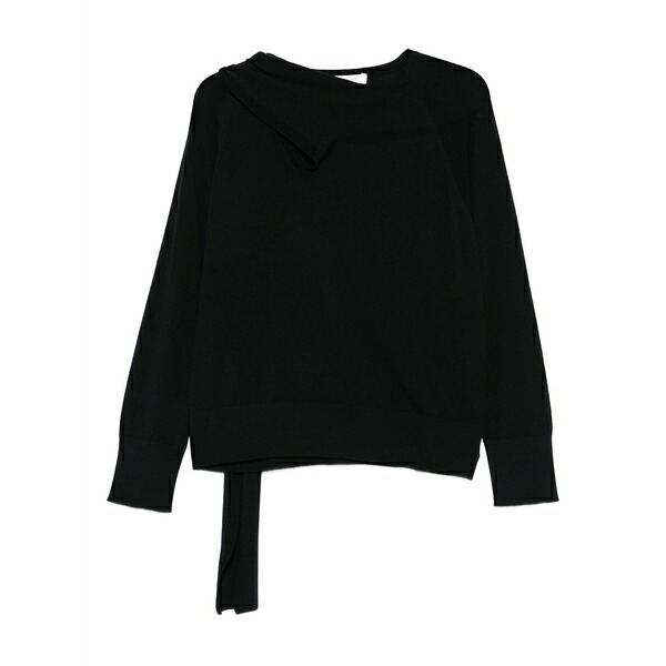 インコテックス レディース 編み物\u0026スウェーター アウター Cut-out detail sweater Black