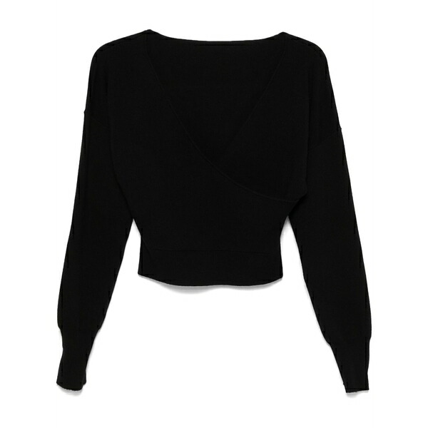 パロッシュ レディース 編み物\u0026ティーシャツ アウター Lime top Black