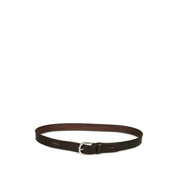 オルチアーニ メンズ 胴締め 佩び物 Embossed leather belt Brown