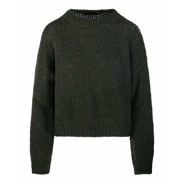 ロベルトコリーナ レディース 編み物\u0026ティーシャツ アウター Textured round-neck sweater Green