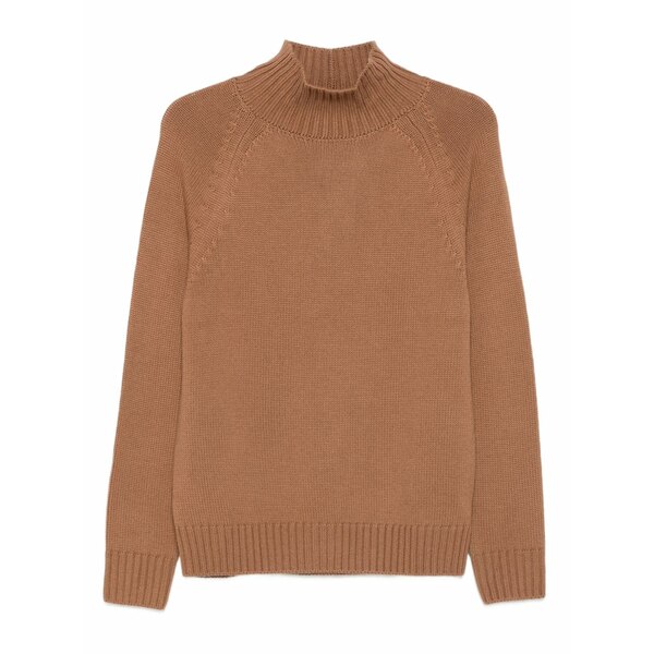 イレブンティ メンズ 編み物\u0026スウェーター アウター High-neck raglan-sleeve sweater Brown