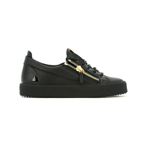 ジュゼッペザノッティ レディース スニーカー シューズ Side zip detail sneakers Black
