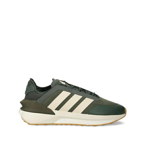 アディダス メンズ スニーカー シューズ Arvyn three-stripe mesh sneakers Green
