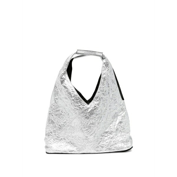 マルタンマルジェラ レディース ショルダーバッグ 御徒面子 Textured shoulder bag Silver