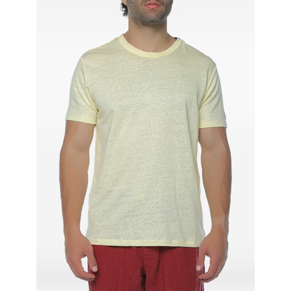 エムシーツーセイントバース メンズ Tシャツ トップス Ecstasea logo-embroidery t-shirt Yellow|asty