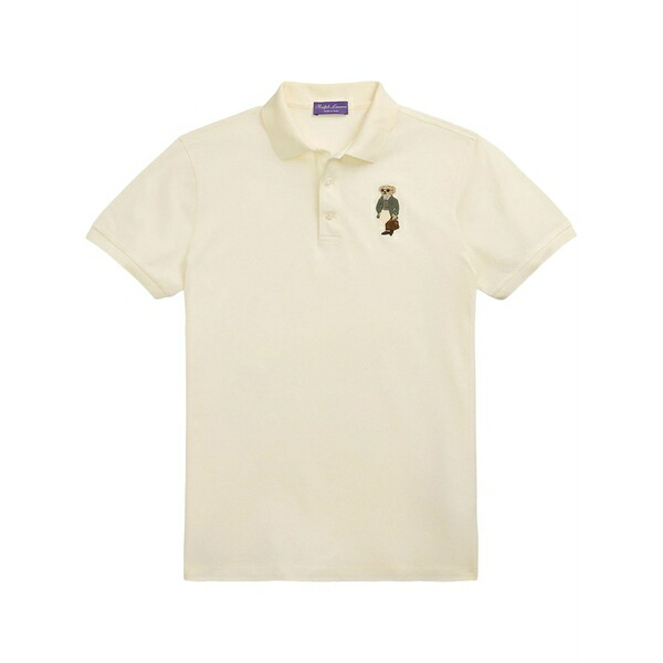 ラルフ・ローレン パープルレーベル メンズ スポーツシャツ トップス Polo bear-embroidery polo shirt Neutrals