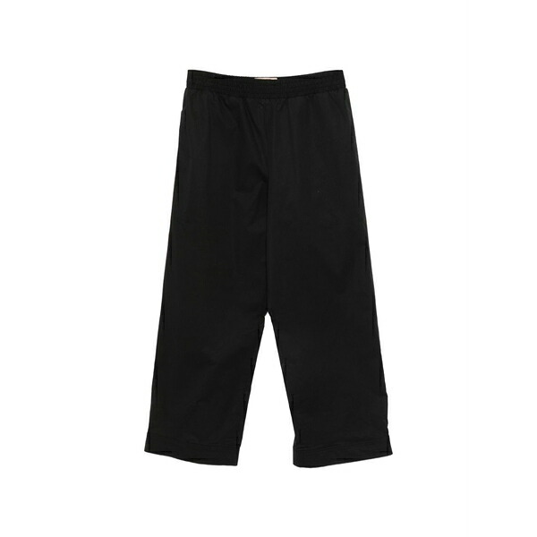 プランシー メンズ 心地よいズボン下 ボトムス Elasticated-waistband trousers Black