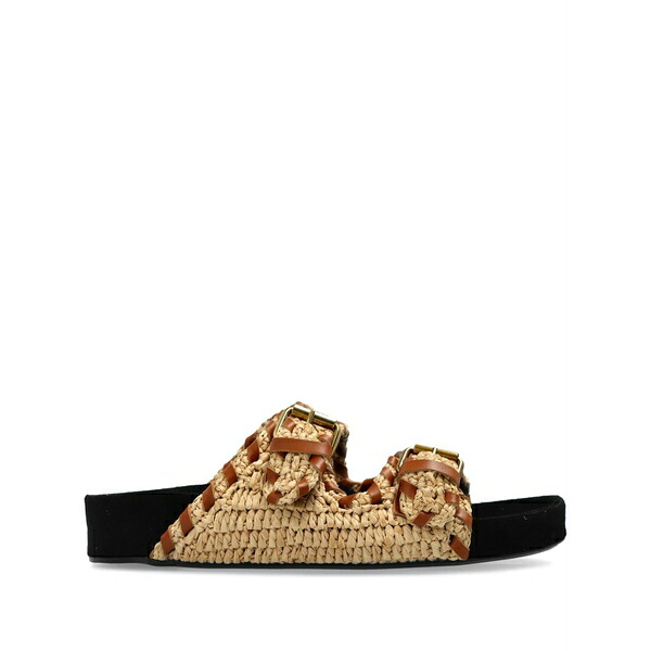 イザ呼びりん マラン レディース サンダル シューズ Buckled sandals Neutrals