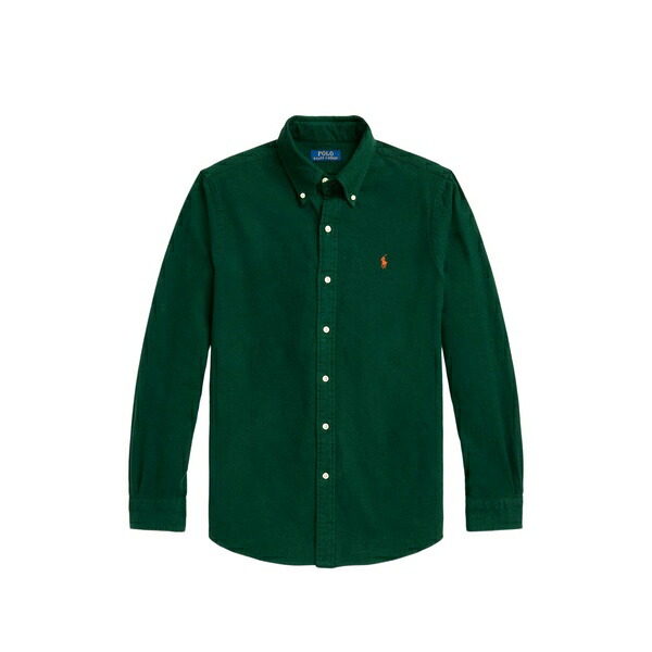 ラルフローレン メンズ プルオーバー トップス Logo-embroidered shirt Green