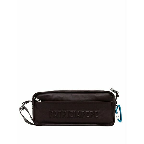 パトリツィア ペペ レディース ショルダーバッグ 御徒面子 Medium embossed cross body bag Brown
