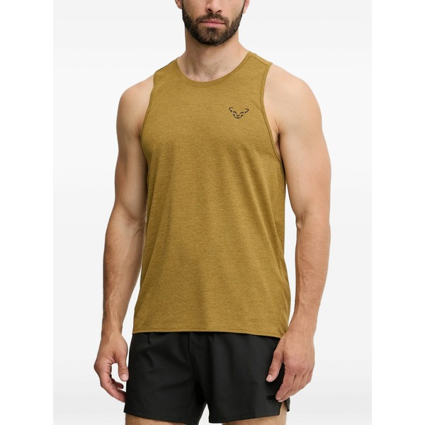ダイナフィット メンズ プルオーバー トップス Logo-print tank top Yellow