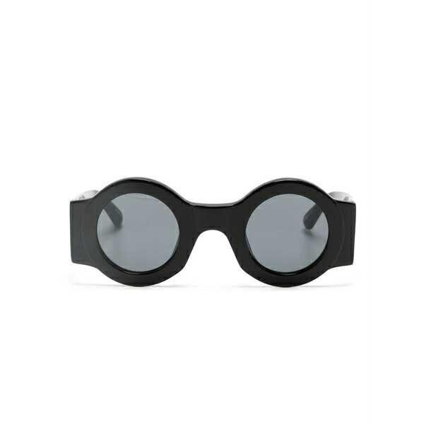 リンダ ファロー メンズ サングラス・アイウェア 添え物 Round-frame tinted-lenses sunglasses  Black