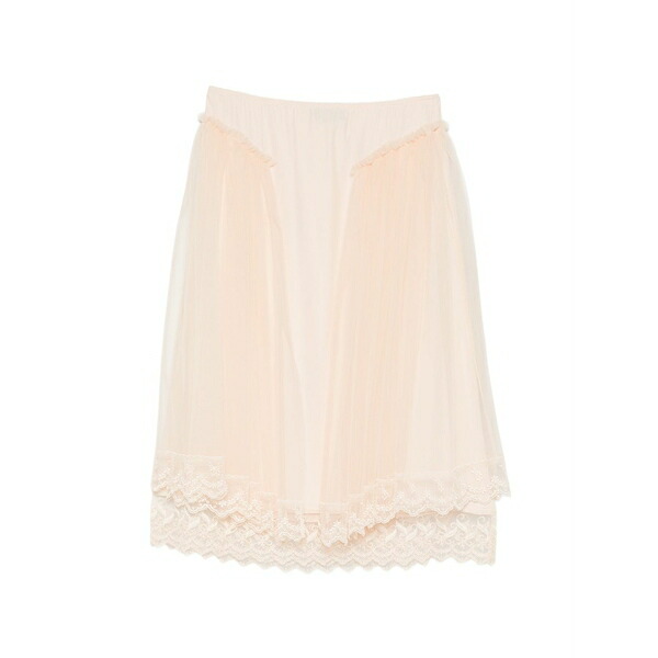 シモーネ・ロシャ レディース スコート ボトムス Lace-trim hip-detail MIDI skirt Neutrals