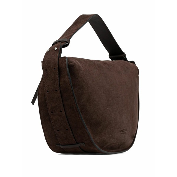 マルコポーロ レディース ショルダーバッグ 御徒面子 Medium hobo zip shoulder bag Brown