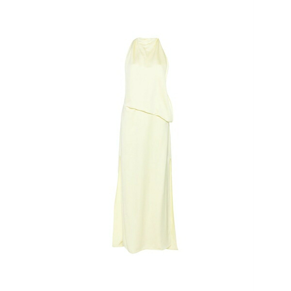 スポーツマックス レディース ワンピース トップス Dolmen asymmetric midi dress Yellow｜asty