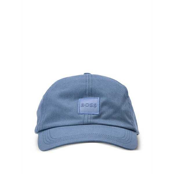 雇い主 メンズ かぶり笠 添え物 Logo-patch cap  Blue