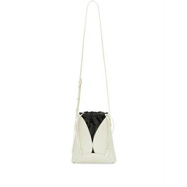 ジル・サンダー レディース ショルダーバッグ 御徒面子 Small curve cross body bag White