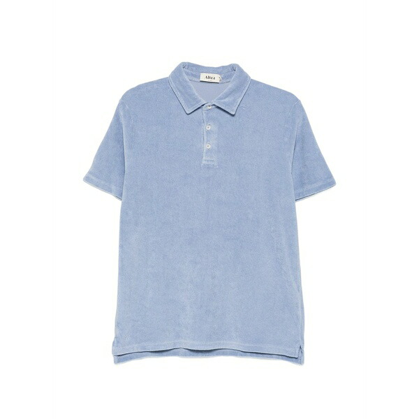 アルテア メンズ スポーツシャツ トップス Smith spugna short-sleeve polo shirt Blue