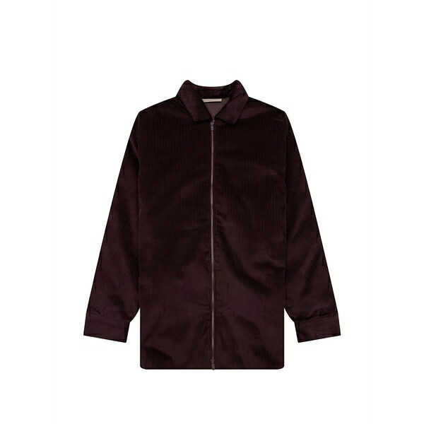 エフオージーエッセンシャルズ メンズ ジャケット&ブルゾン アウター Corduroy shirt jacket Purple|asty