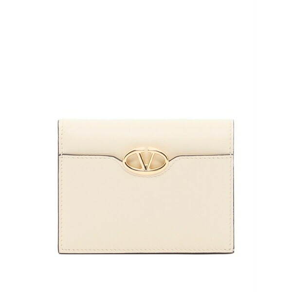 ヴァレンティノ ガラヴァーニ レディース 財布 アクセサリー Vlogo the bold edition small calfskin wallet Neutrals|asty
