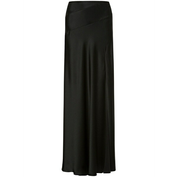 アルベルタ フェレッティ レディース スコート ボトムス Fluted satin maxi skirt Black