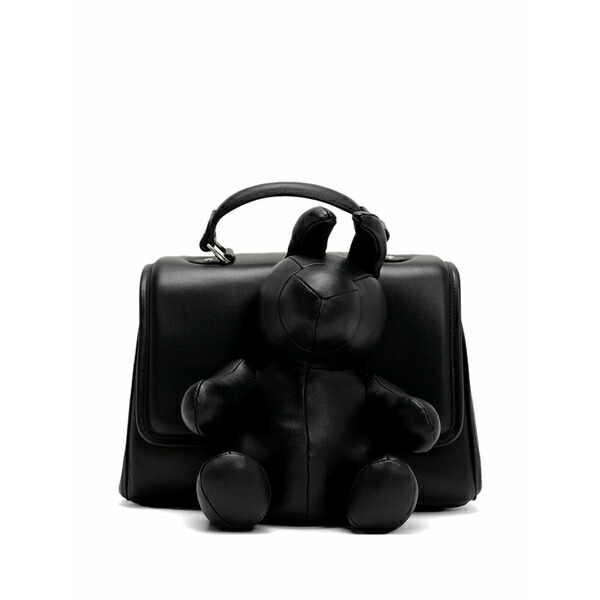 ミハラヤスヒロ メンズ トートバッグ 御徒面子 Dolls rabbit tote bag Black